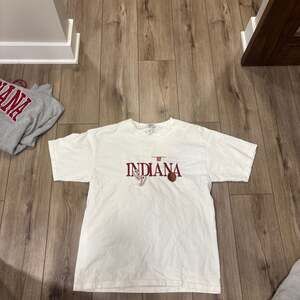 Vintage Indiana Hoosiers IU Top threads White T Shirt - Medium - ,